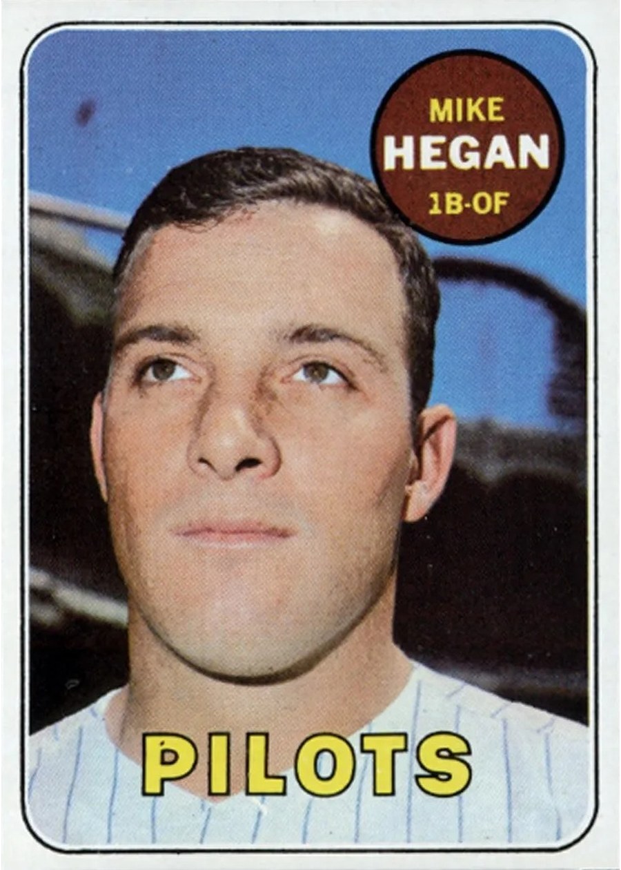 1969 Topps #577 Mike Hegan, Seattle Pilots