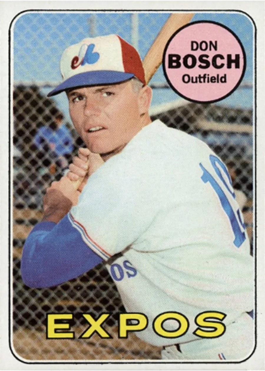 1969 Topps #578 Don Bosch, Montreal Expos
