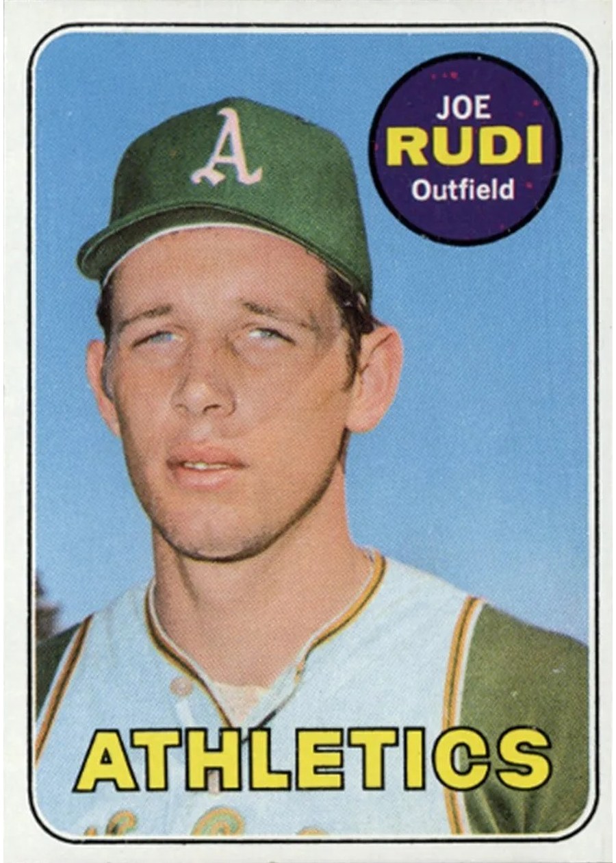1969 Topps #587 Joe Rudi, Oakland Athletics