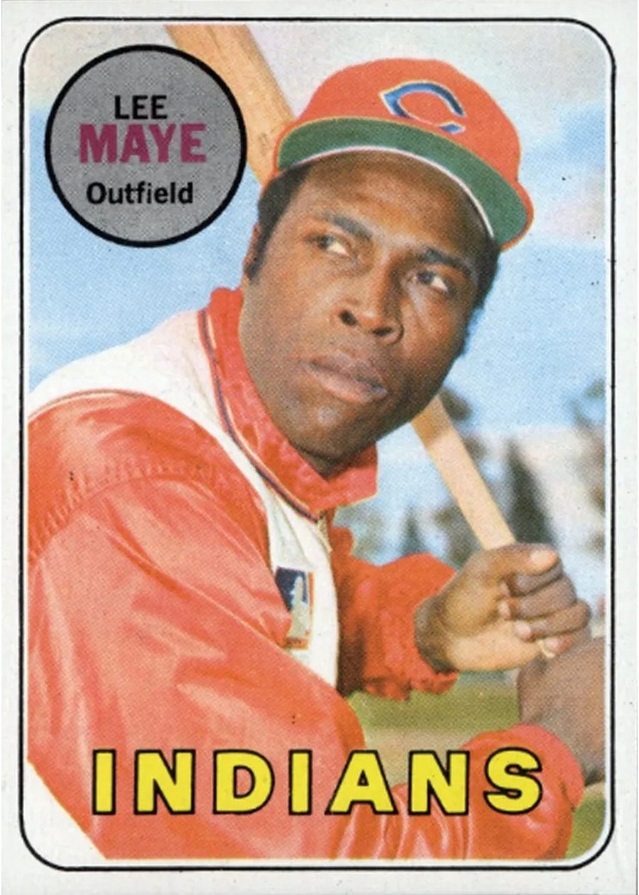 1969 Topps #595 Lee Maye, Cleveland Indians