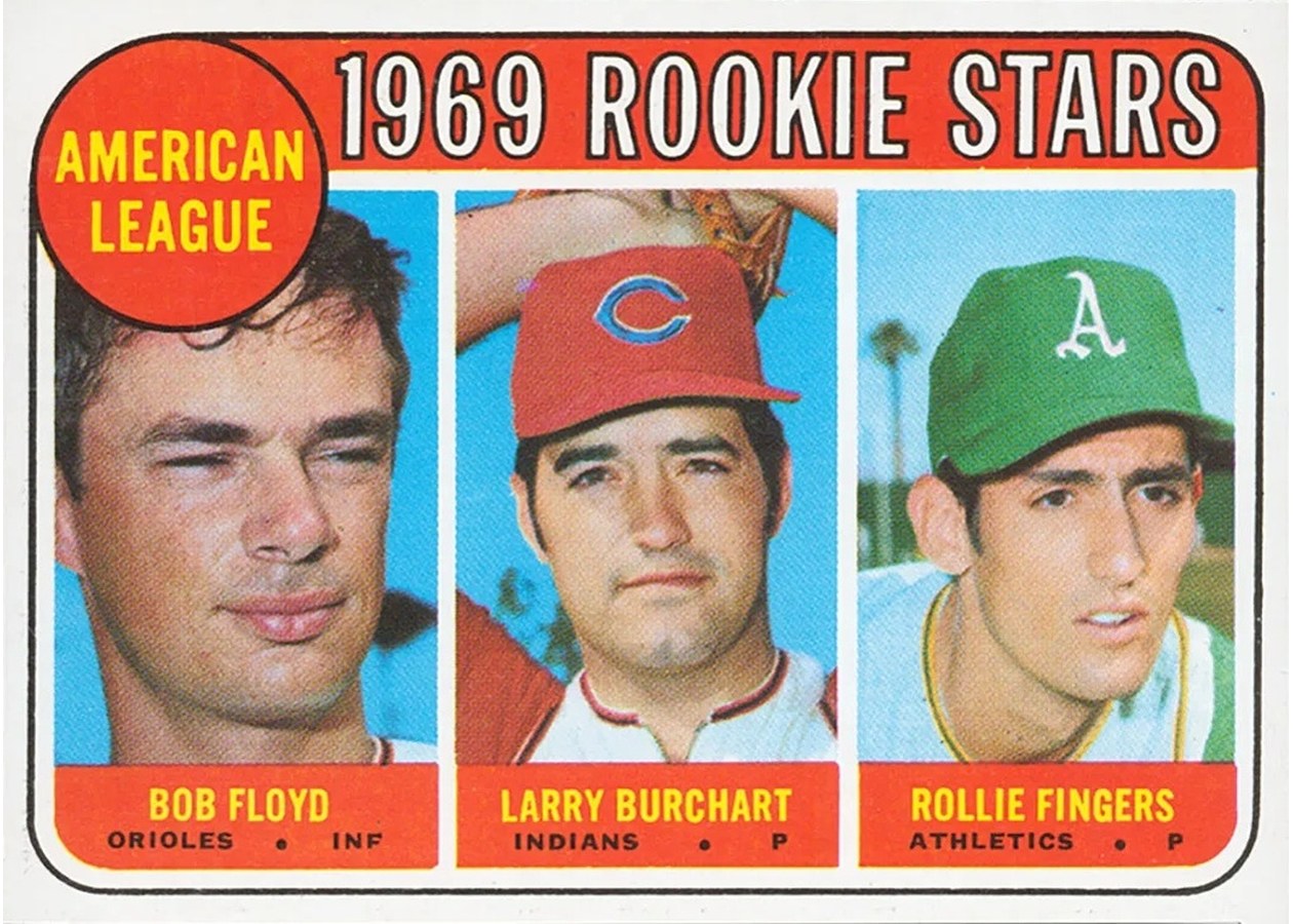1969 Topps #597 American League 1969 Rookie Stars, Baltimore Orioles / Cleveland Indians / Oakland Athletics