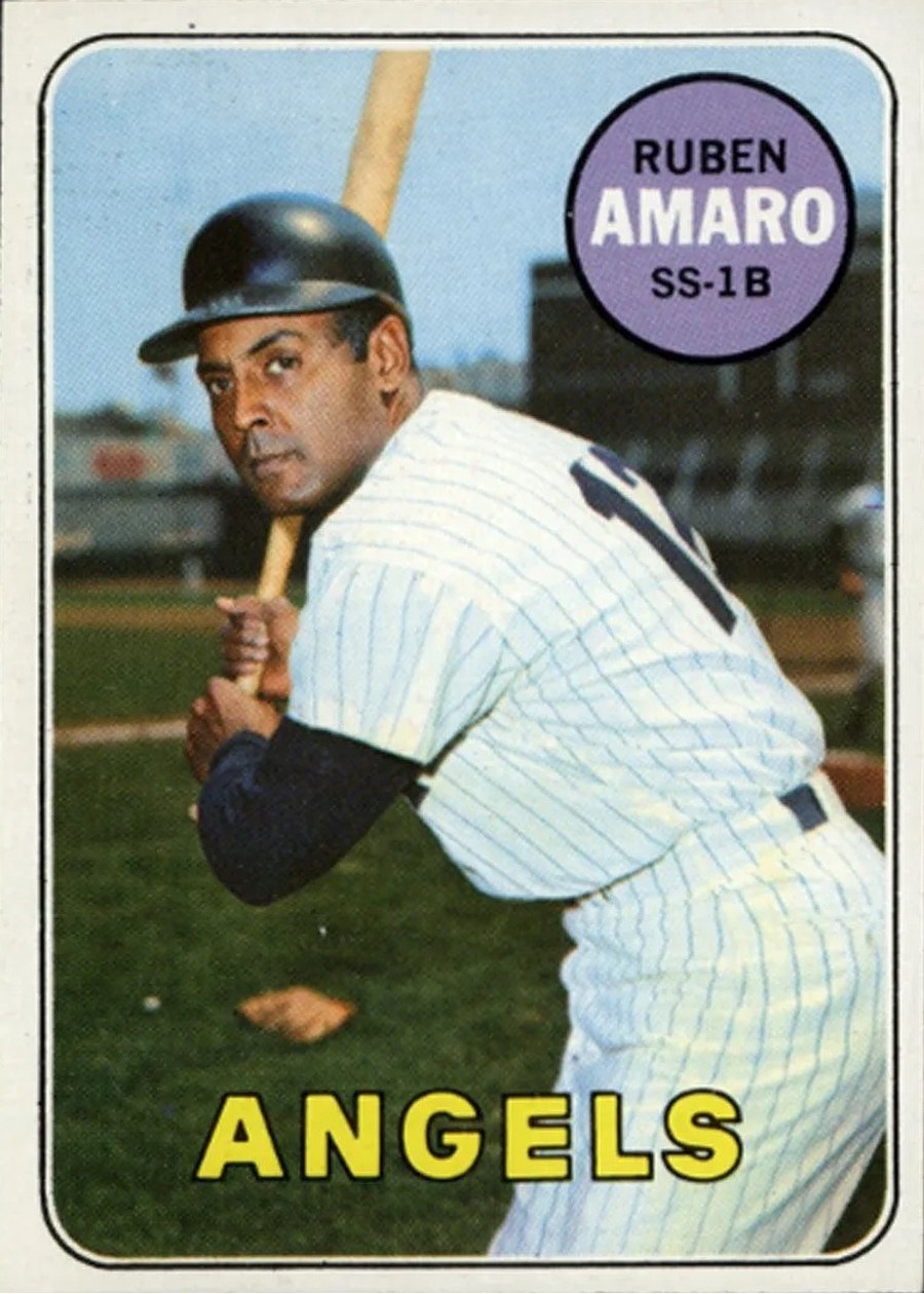 1969 Topps #598 Ruben Amaro, California Angels