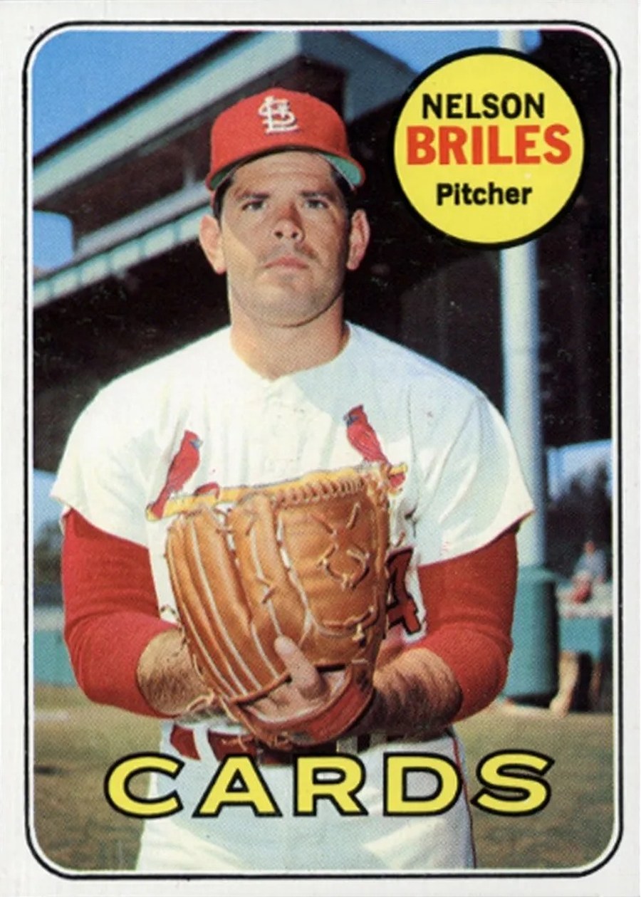 1969 Topps #60 Nelson Briles, St. Louis Cardinals