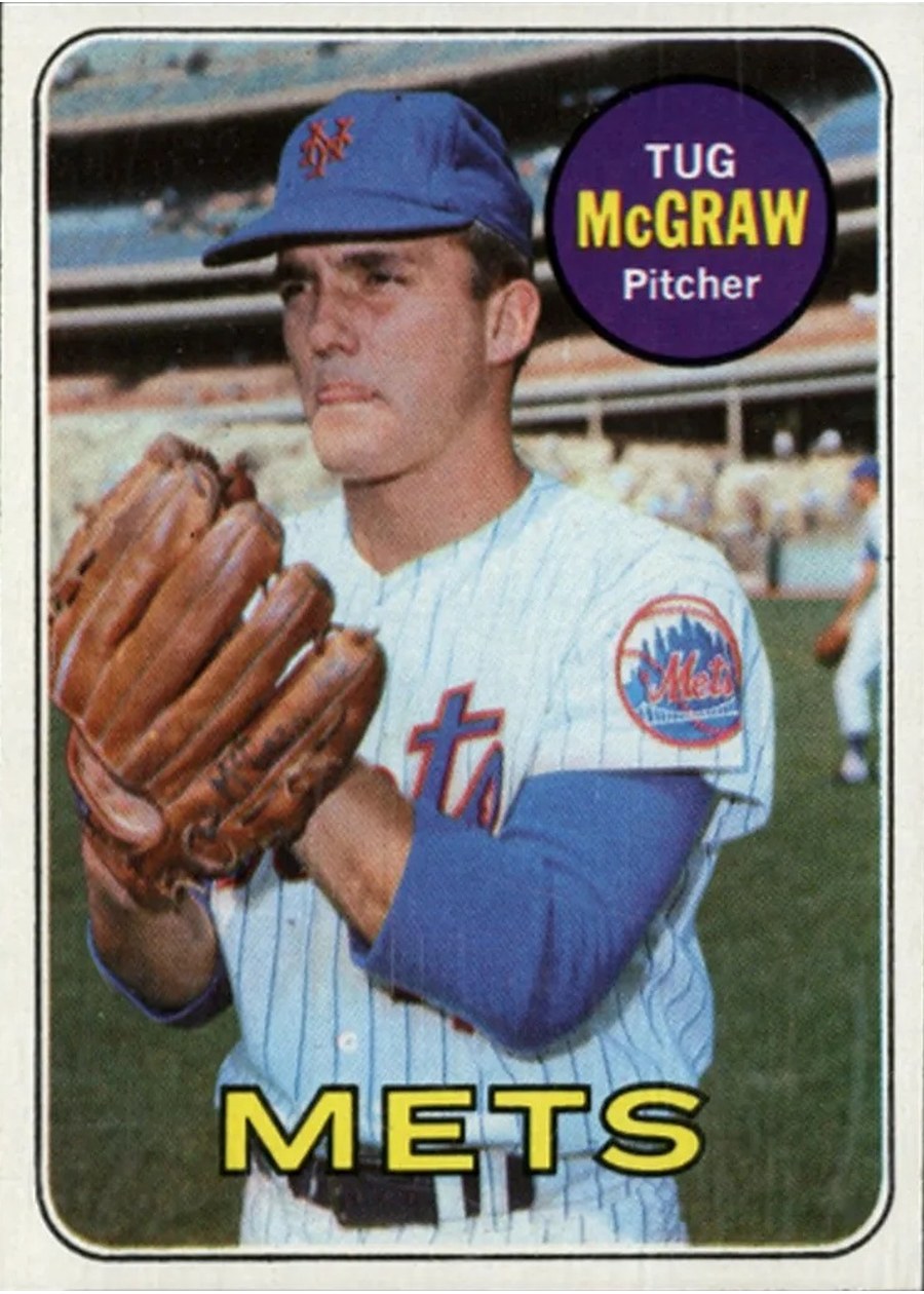 1969 Topps #601 Tug McGraw, New York Mets