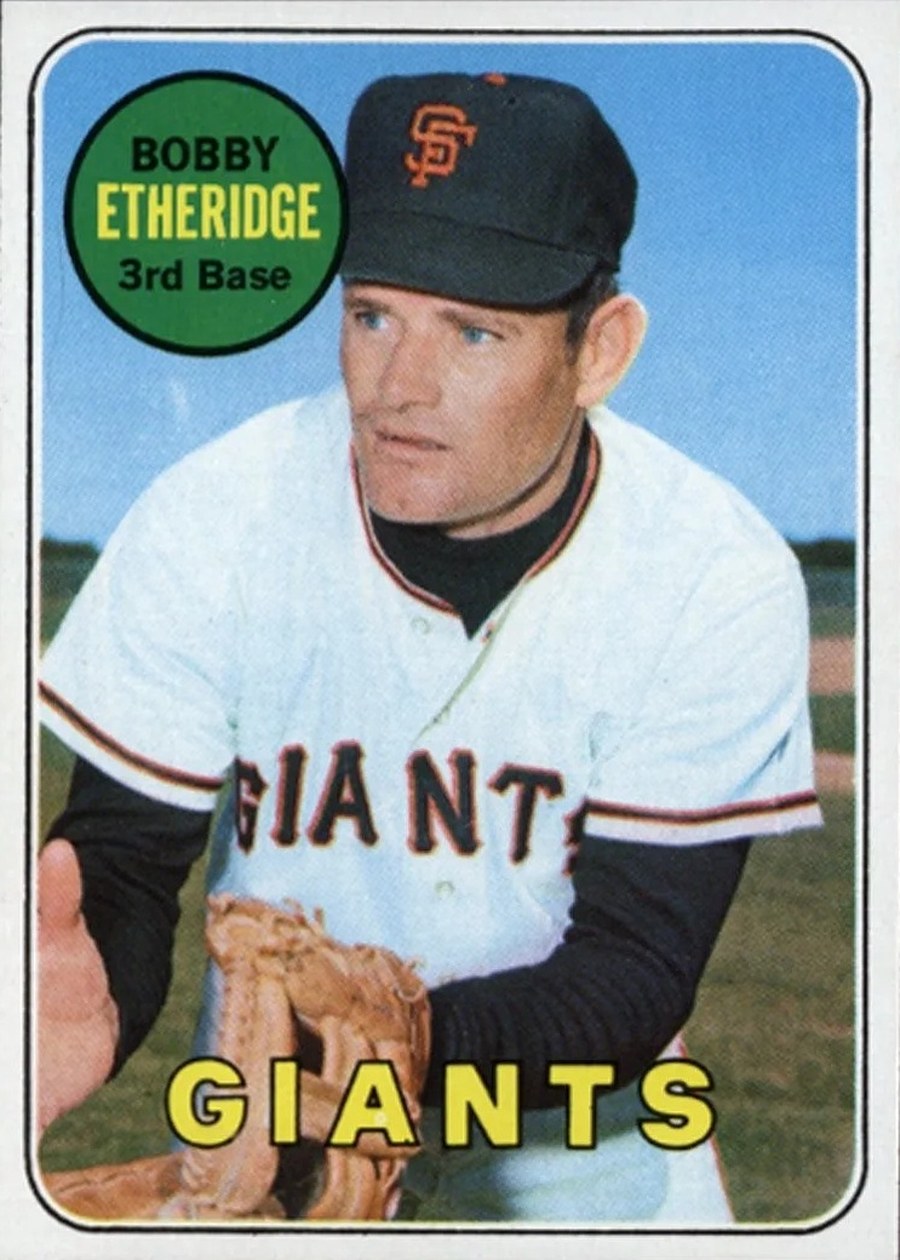 1969 Topps #604 Bobby Etheridge, San Francisco Giants