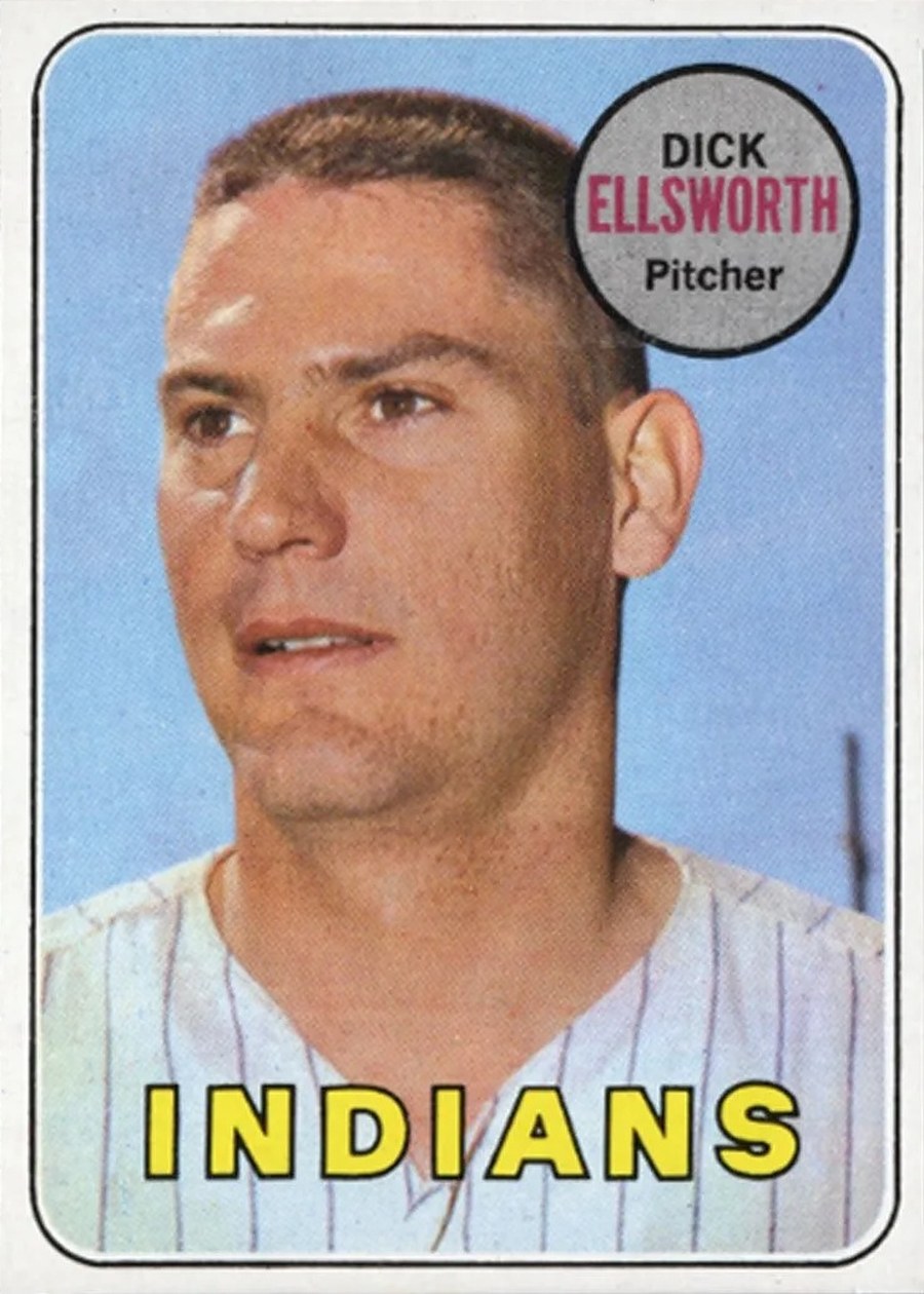 1969 Topps #605 Dick Ellsworth, Cleveland Indians