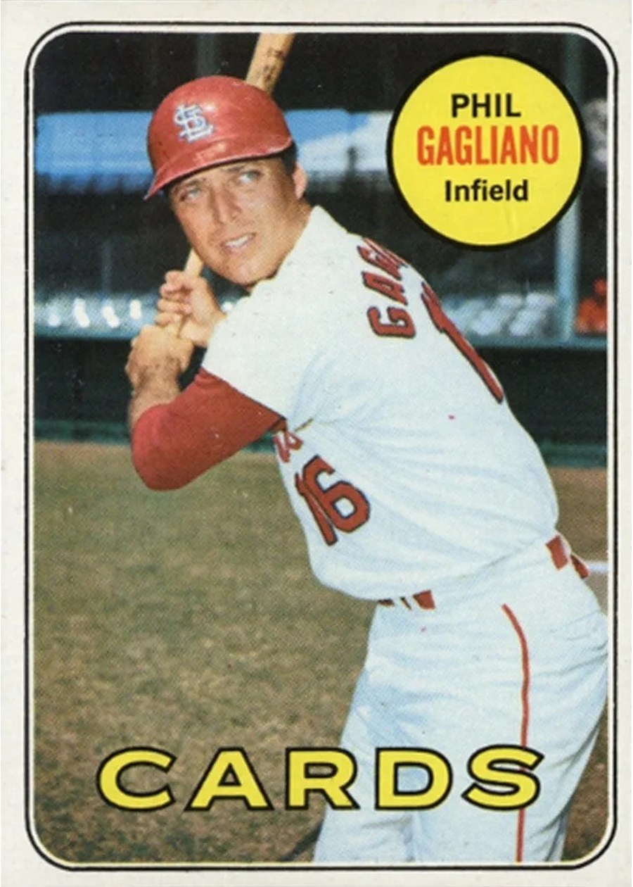 1969 Topps #609 Phil Gagliano, St. Louis Cardinals