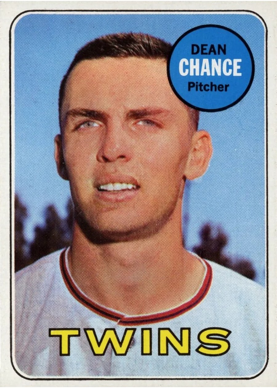 1969 Topps #620 Dean Chance, Minnesota Twins
