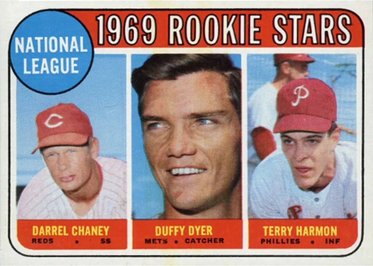 1969 Topps #624 National League 1969 Rookie Stars, Cincinnati Reds / New York Mets / Philadelphia Phillies