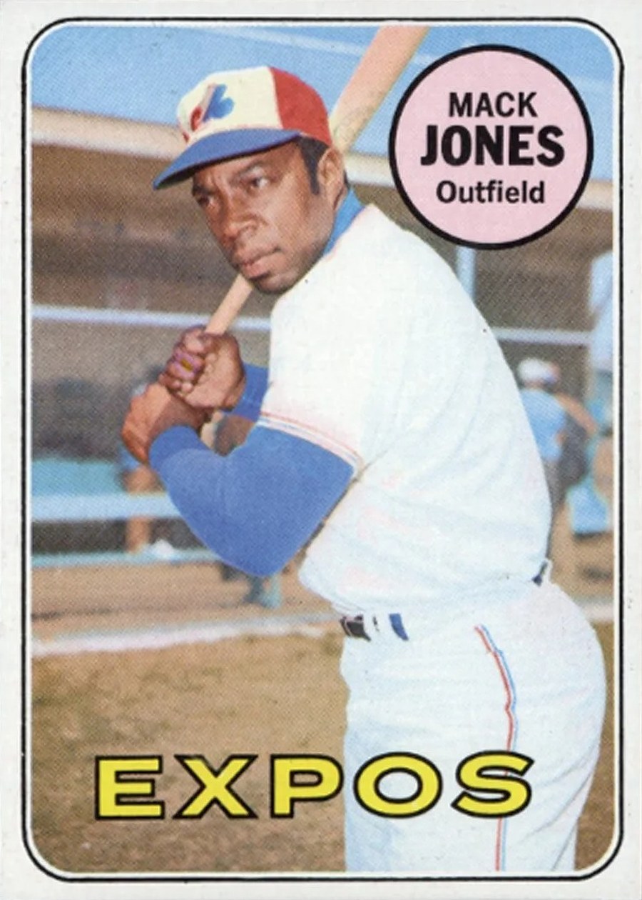 1969 Topps #625 Mack Jones, Montreal Expos