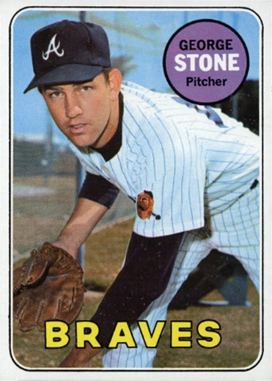 1969 Topps #627 George Stone, Atlanta Braves