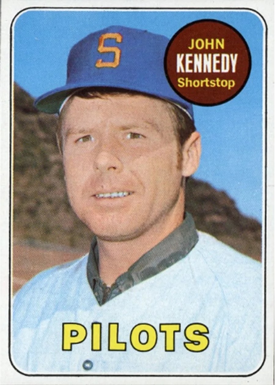 1969 Topps #631 John Kennedy, Seattle Pilots