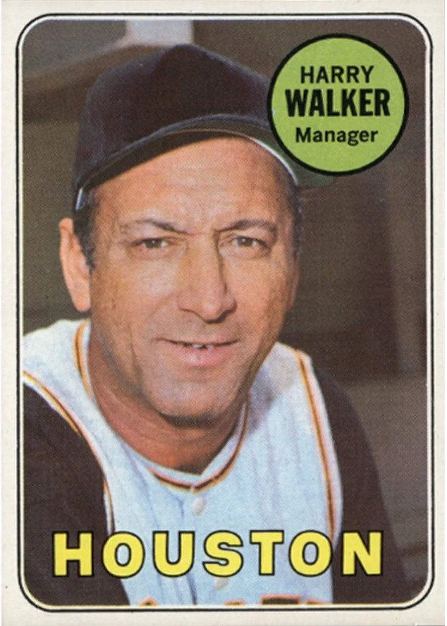 1969 Topps #633 Harry Walker, Houston Astros
