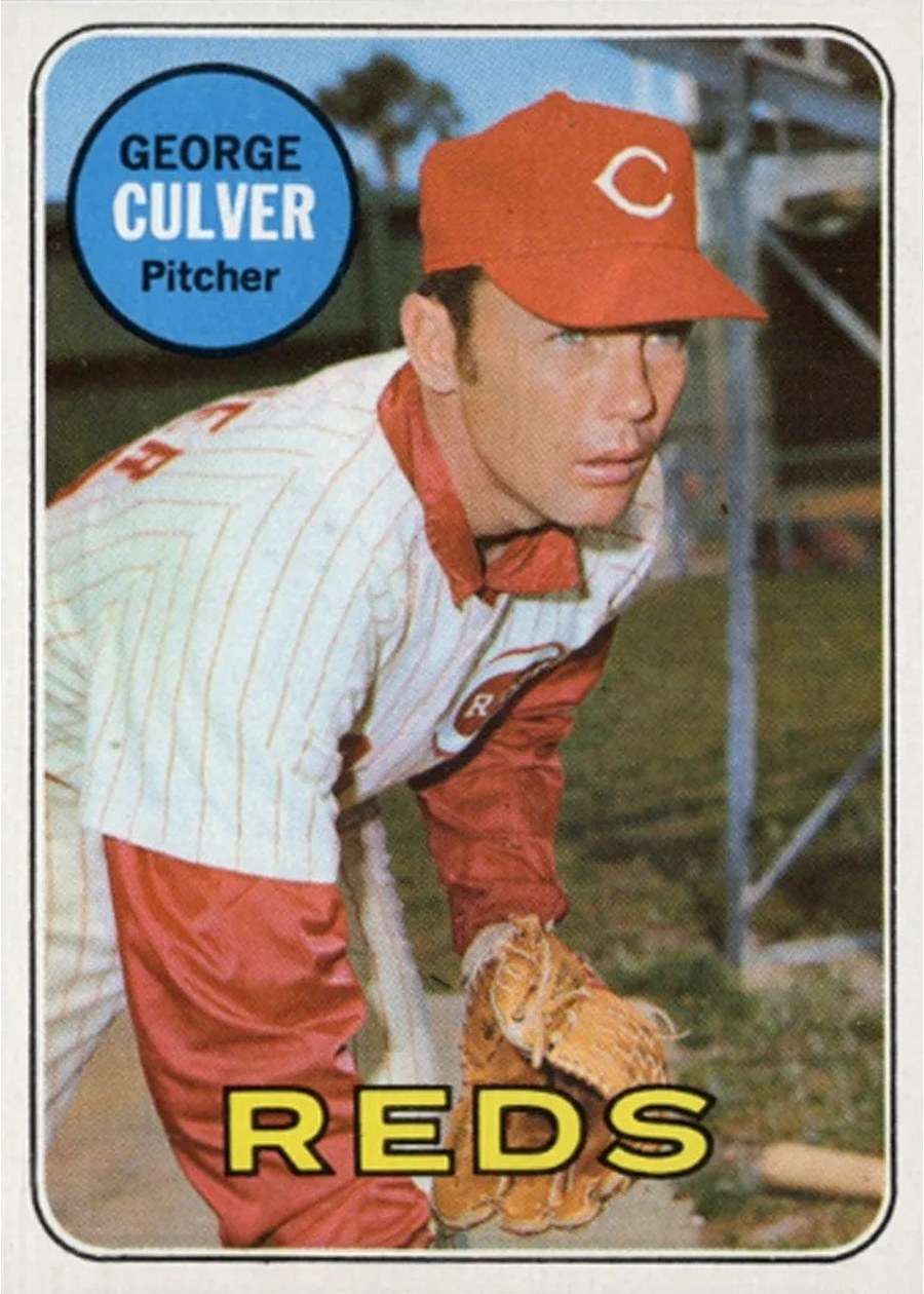 1969 Topps #635 George Culver, Cincinnati Reds