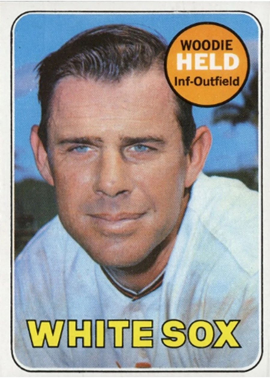 1969 Topps #636 Woodie Held, Chicago White Sox