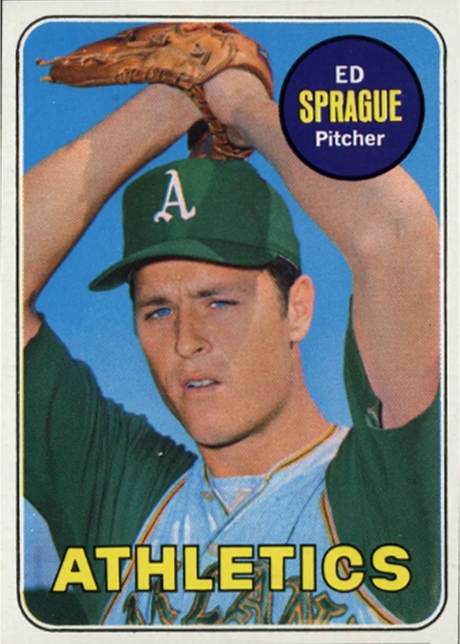 1969 Topps #638 Ed Sprague, Oakland Athletics