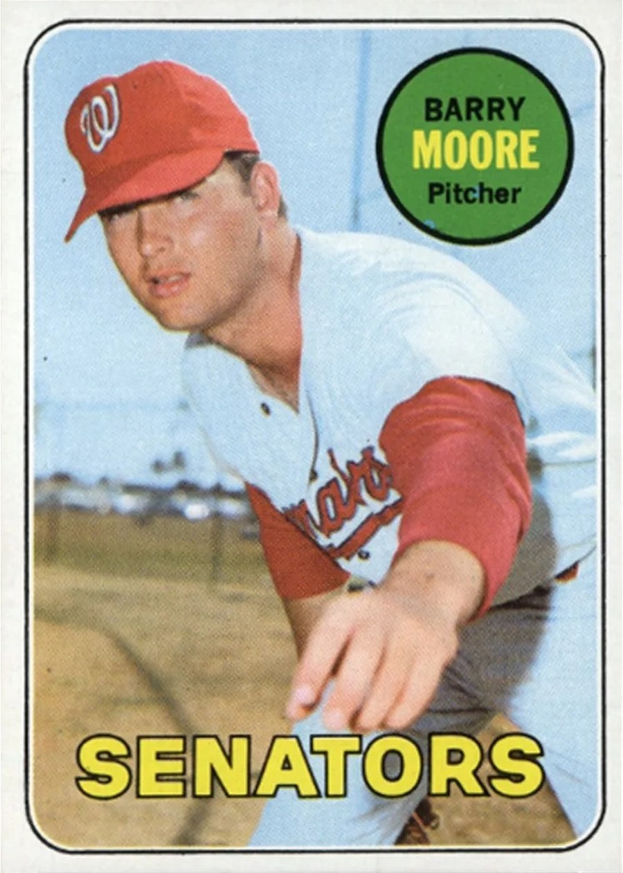 1969 Topps #639 Barry Moore, Washington Senators
