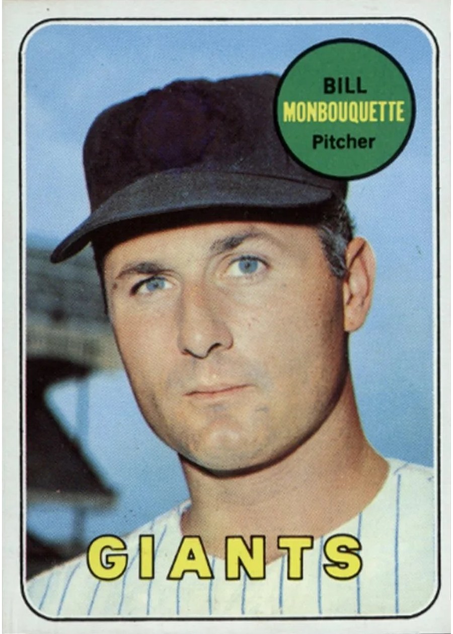 1969 Topps #64 Bill Monbouquette, San Francisco Giants