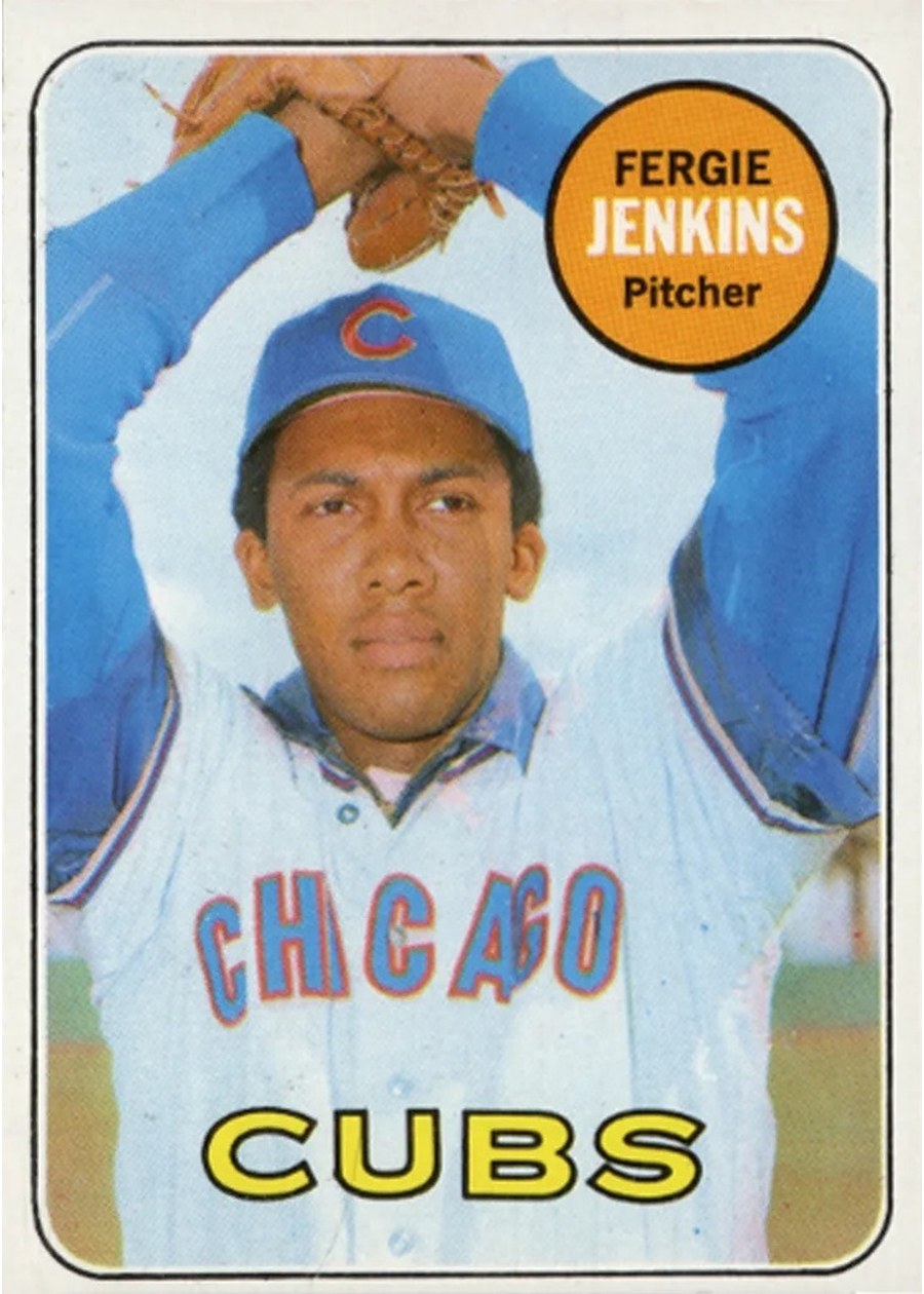 1969 Topps #640 Fergie Jenkins, Chicago Cubs