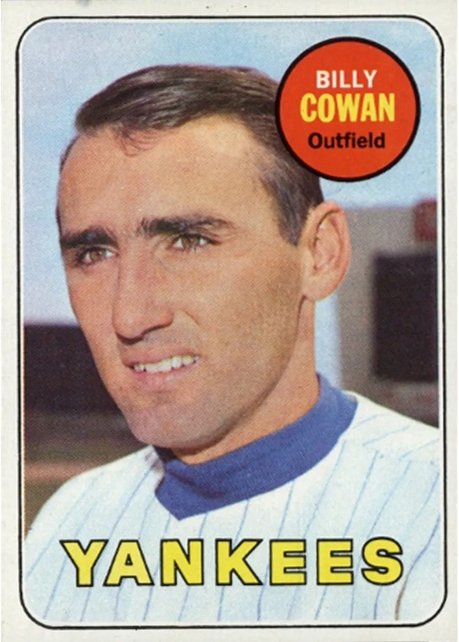 1969 Topps #643 Billy Cowan, New York Yankees