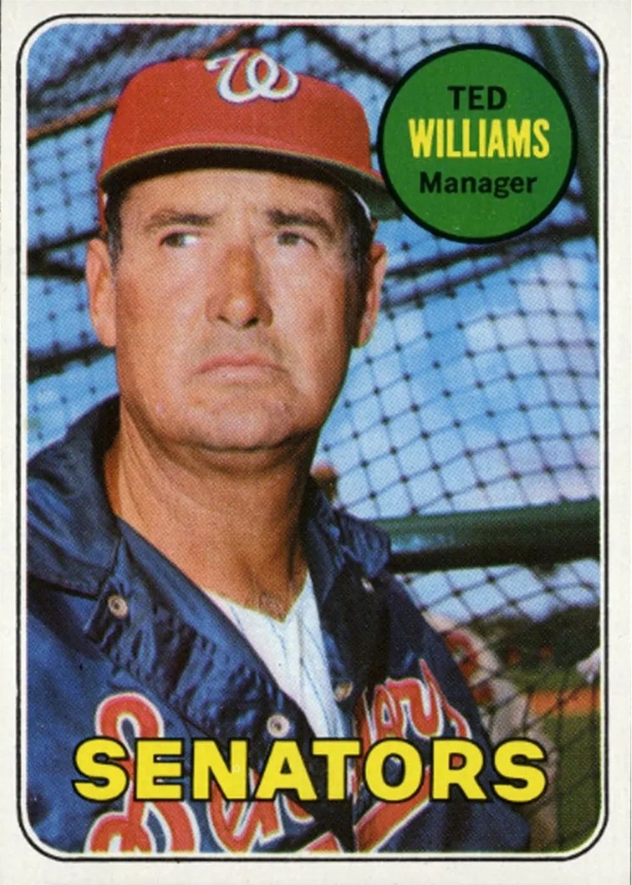 1969 Topps #650 Ted Williams, Washington Senators