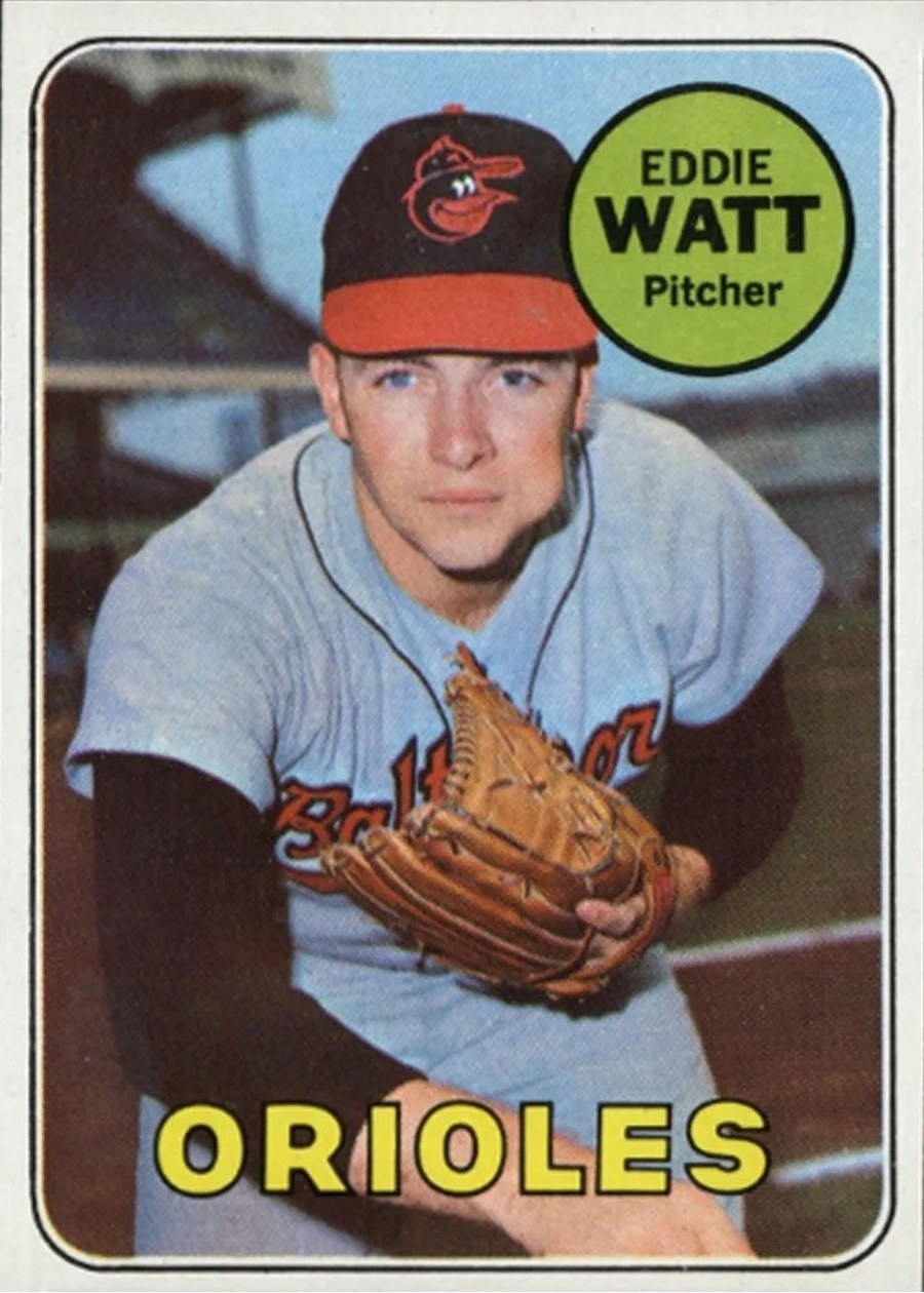 1969 Topps #652 Eddie Watt, Baltimore Orioles