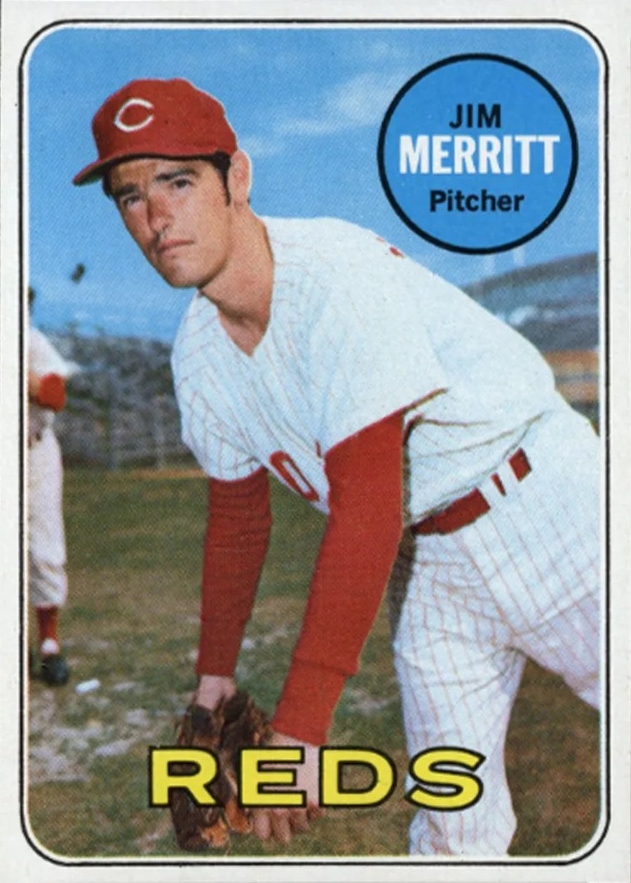 1969 Topps #661 Jim Merritt, Cincinnati Reds