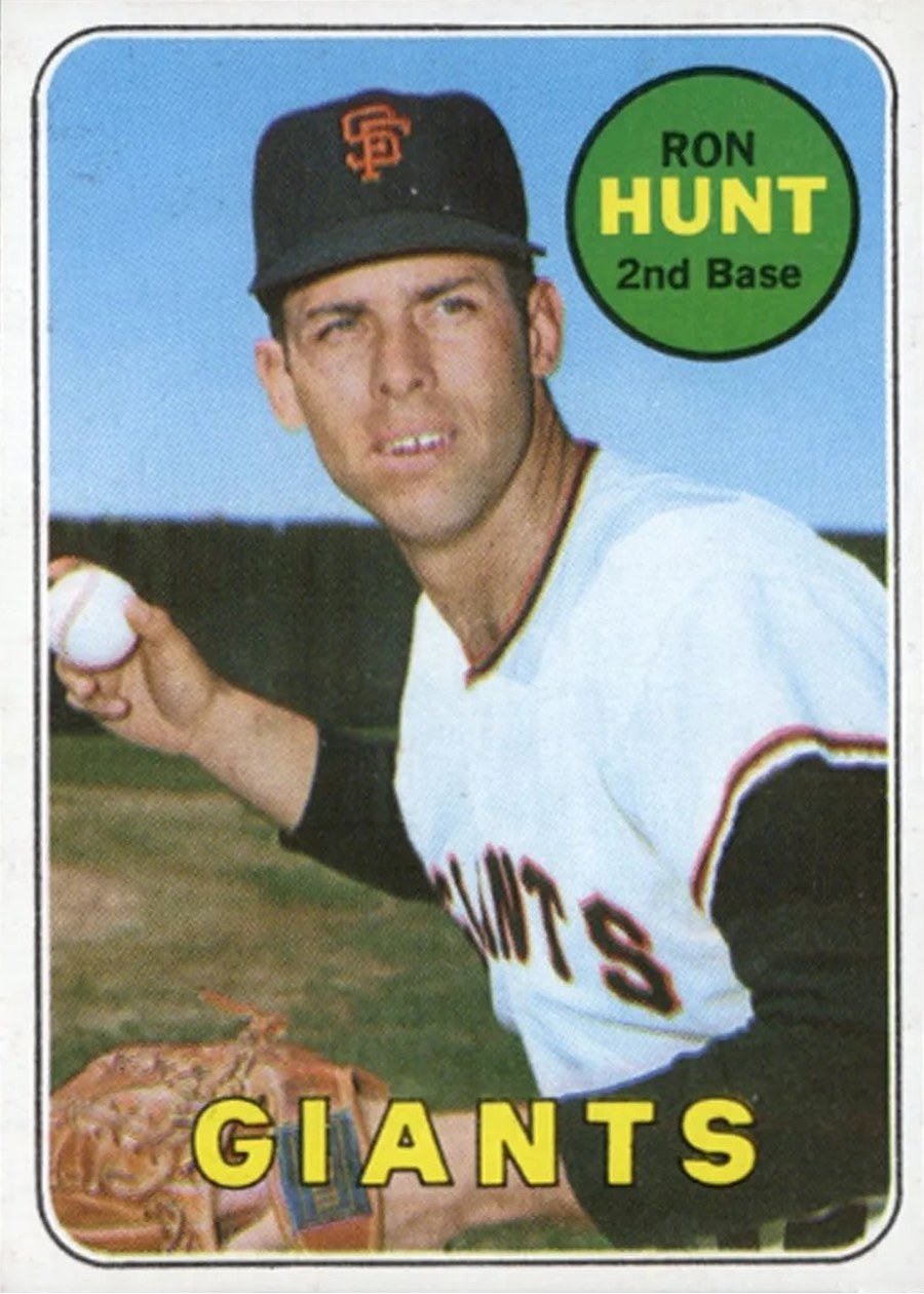 1969 Topps #664 Ron Hunt, San Francisco Giants