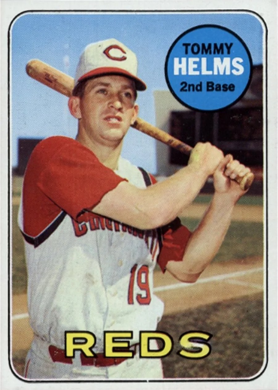 1969 Topps #70 Tommy Helms, Cincinnati Reds