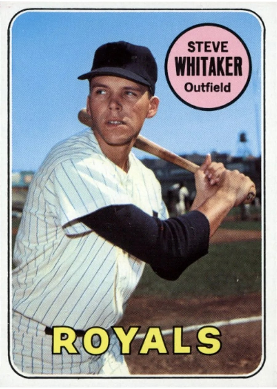 1969 Topps #71 Steve Whitaker, Kansas City Royals