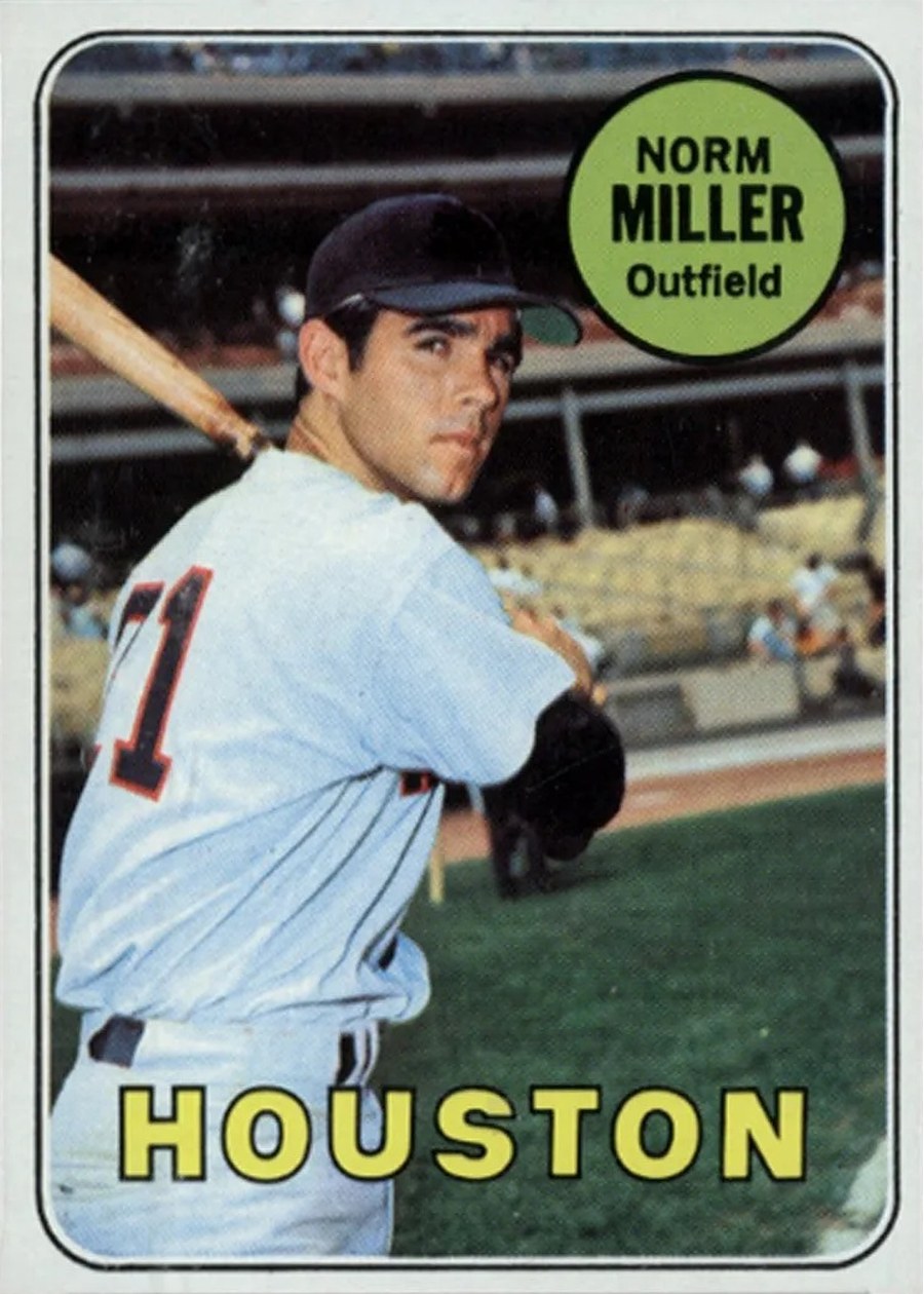 1969 Topps #76 Norm Miller, Houston Astros