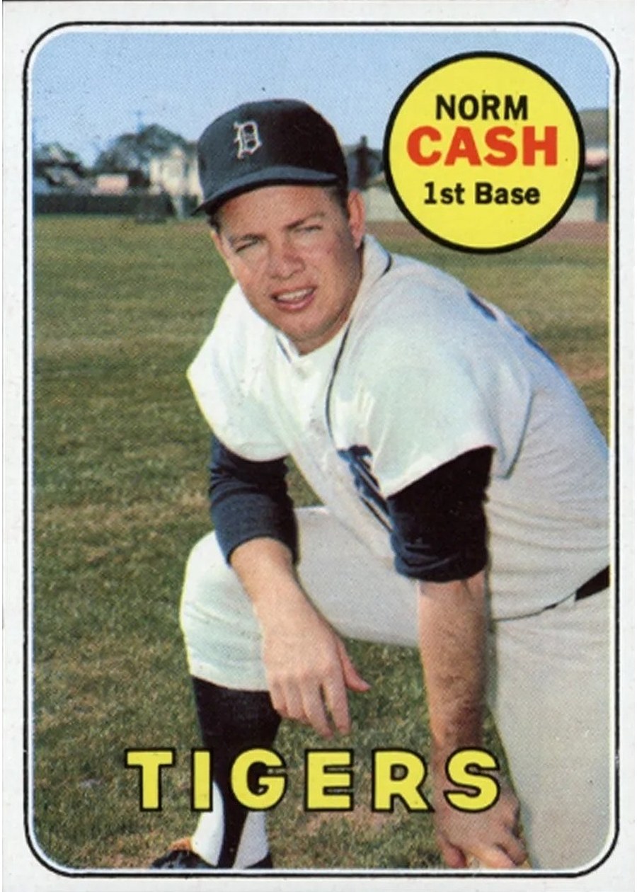 1969 Topps #80 Norm Cash, Detroit Tigers