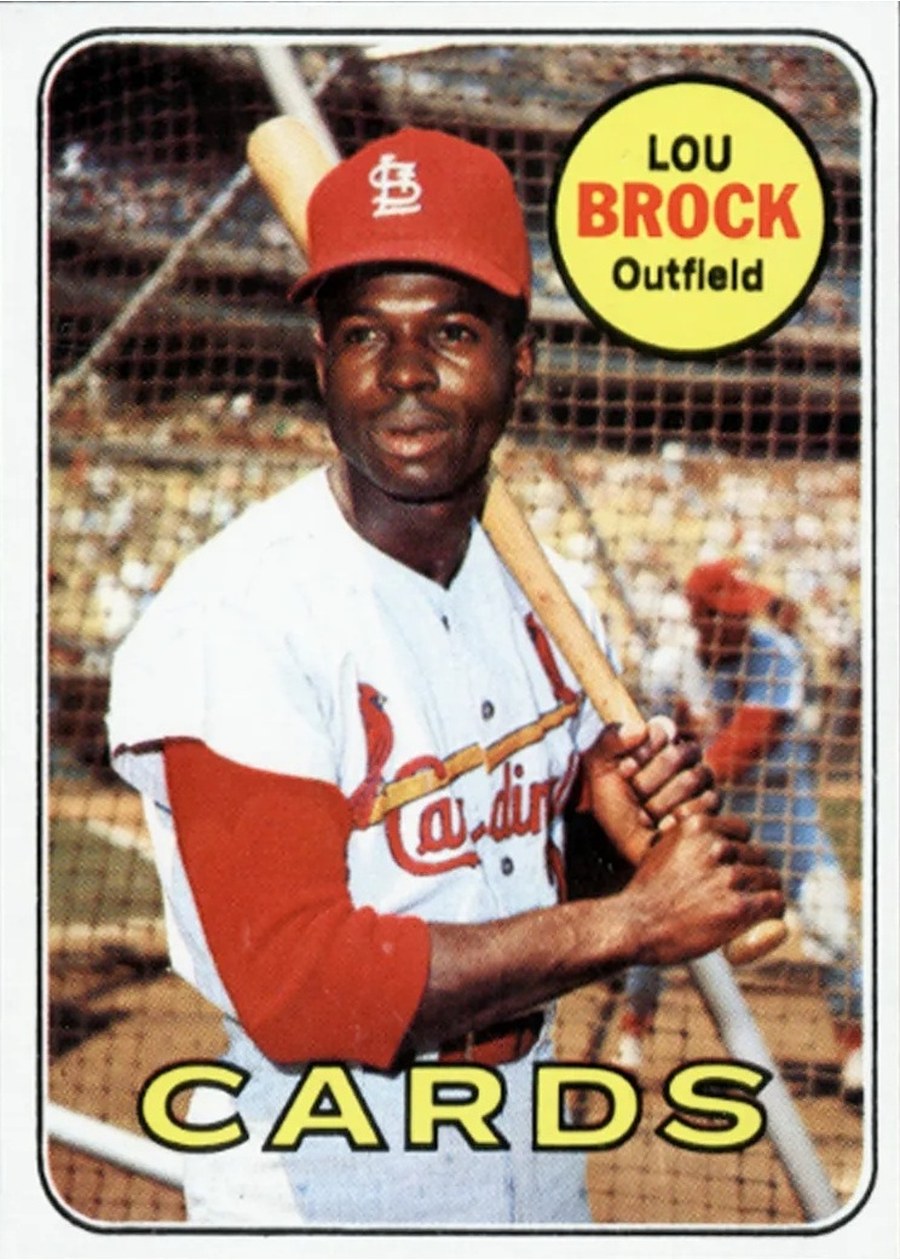 1969 Topps #85 Lou Brock, St. Louis Cardinals