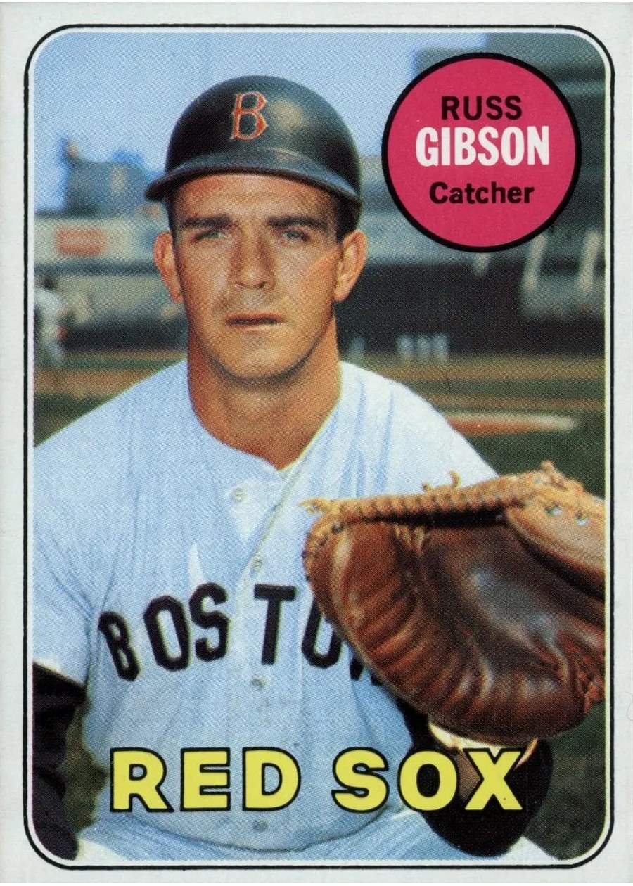 1969 Topps #89 Russ Gibson, Boston Red Sox