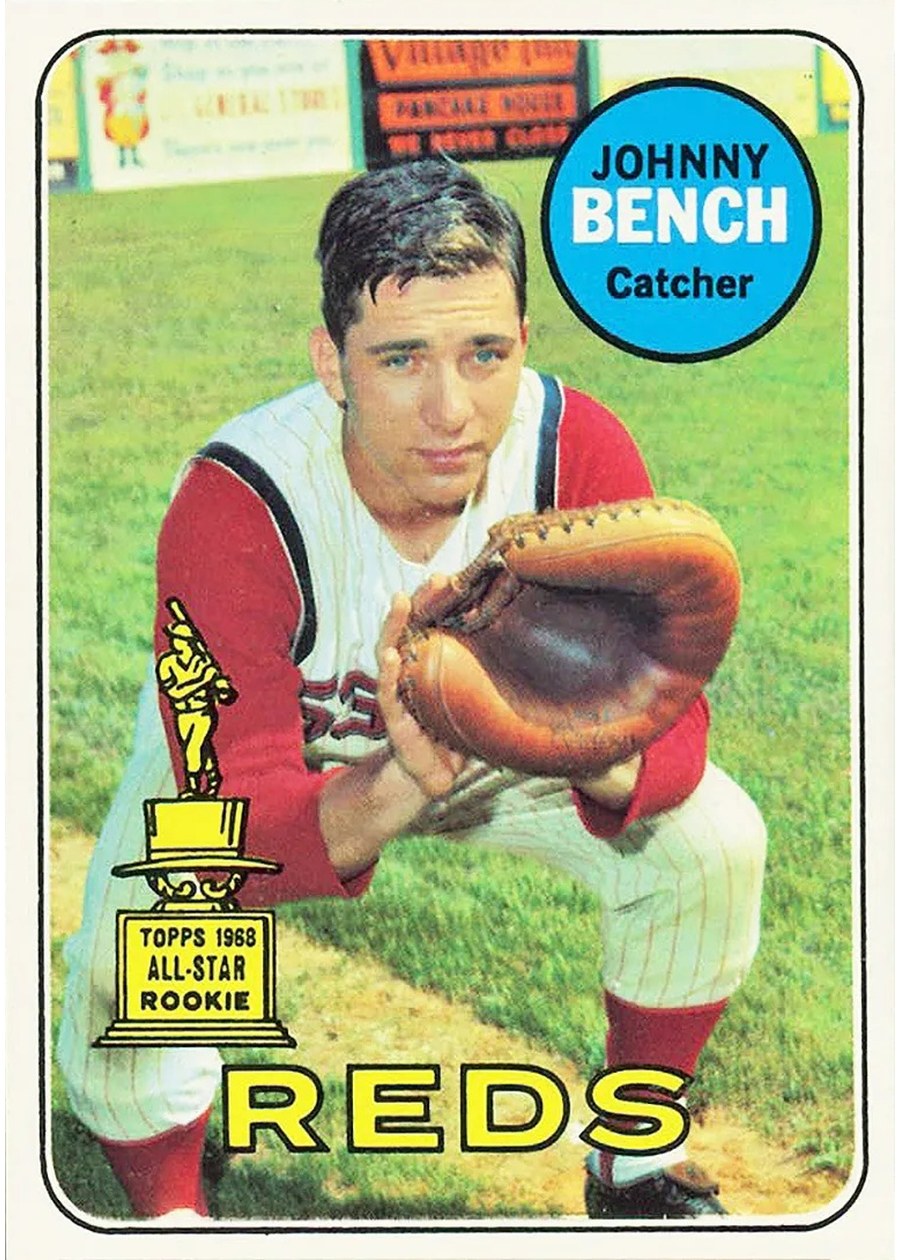 1969 Topps #95 Johnny Bench, Cincinnati Reds