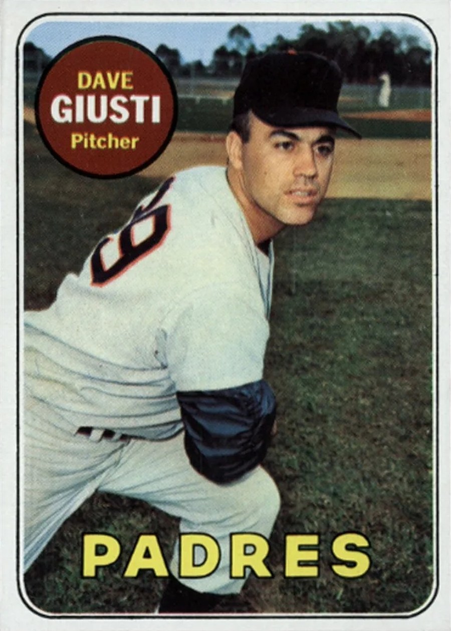 1969 Topps #98 Dave Giusti, San Diego Padres