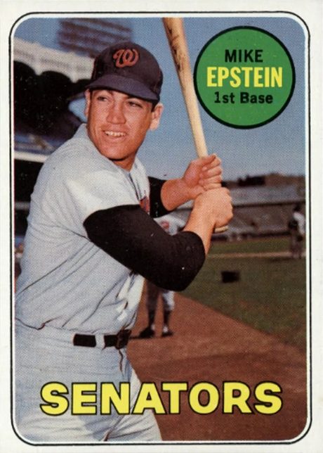 1969 Topps #461 Mike Epstein - 461a - Last Name In Yellow