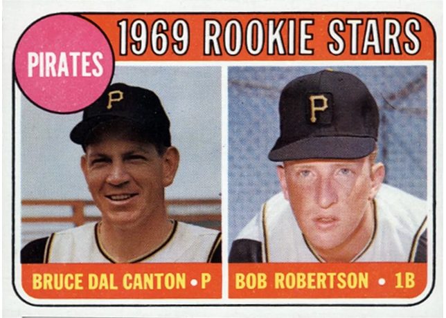 1969 Topps #468 Pirates 1969 Rookie Stars - 468a - Names In Yellow