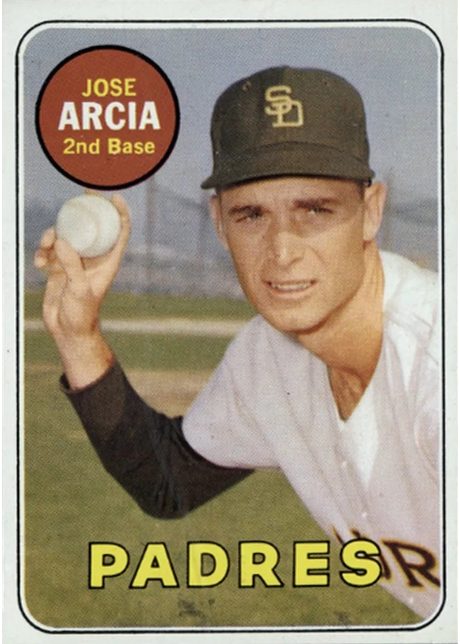 1969 Topps #473 Jose Arcia - 473a - First Name In Yellow