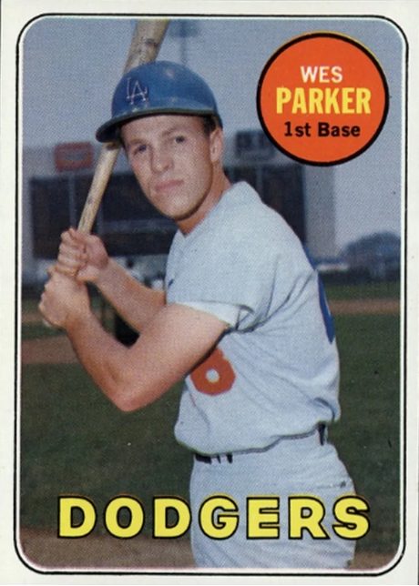 1969 Topps #493 Wes Parker - 493a - Last Name In Yellow