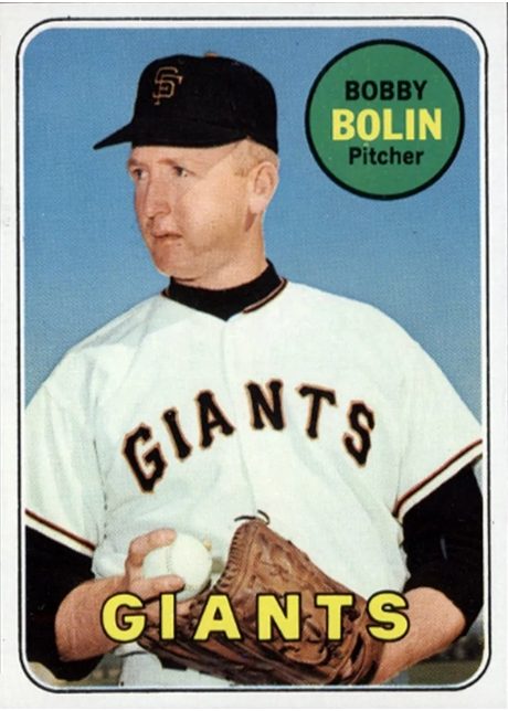 1969 Topps #505 Bobby Bolin - 505a - Last Name In Yellow