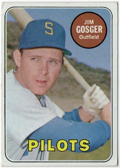 1969 Topps #482 Jim Gosger - 482b - First Name In White