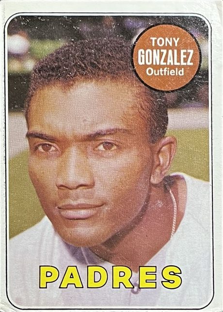 1969 Topps #501 Tony Gonzalez - 501b - First Name In White