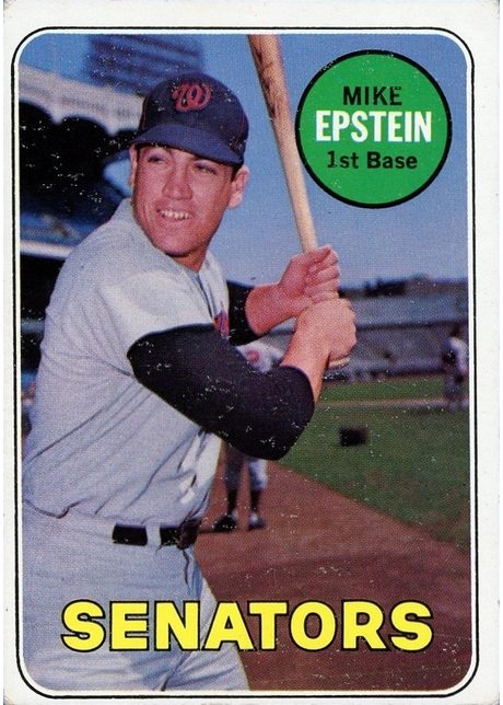 1969 Topps #461 Mike Epstein - 461b - Last Name In White
