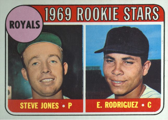 1969 Topps #49 Royals 1969 Rookie Stars - 49b - Rodriguez On Front