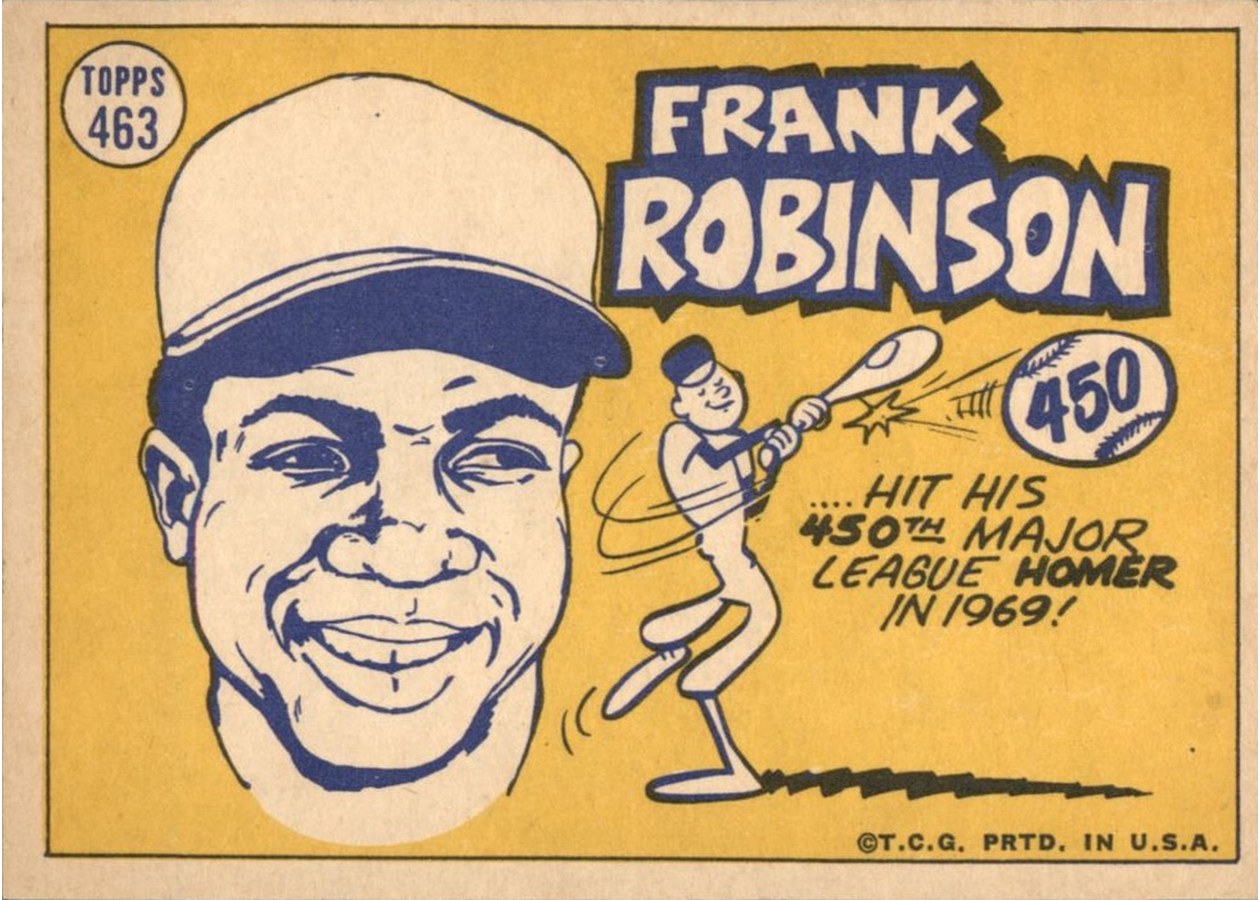 1970 Topps #463 Frank Robinson card back