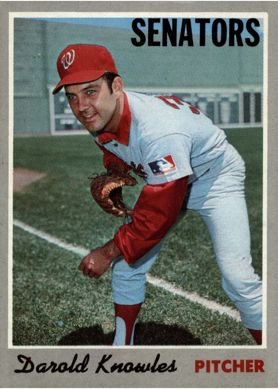 1970 Topps #106 Darold Knowles, Washington Senators