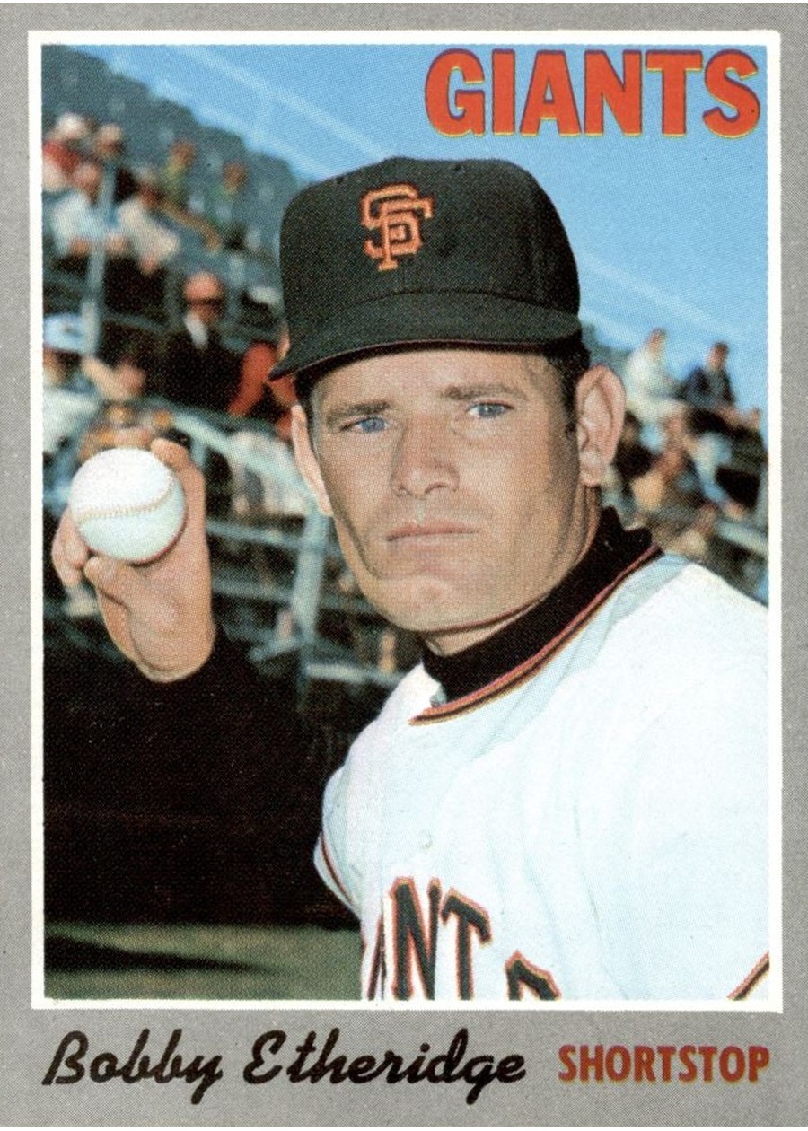 1970 Topps #107 Bobby Etheridge, San Francisco Giants