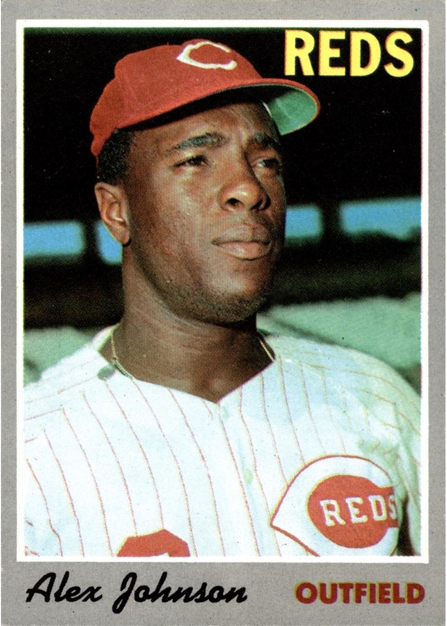 1970 Topps #115 Alex Johnson, Cincinnati Reds