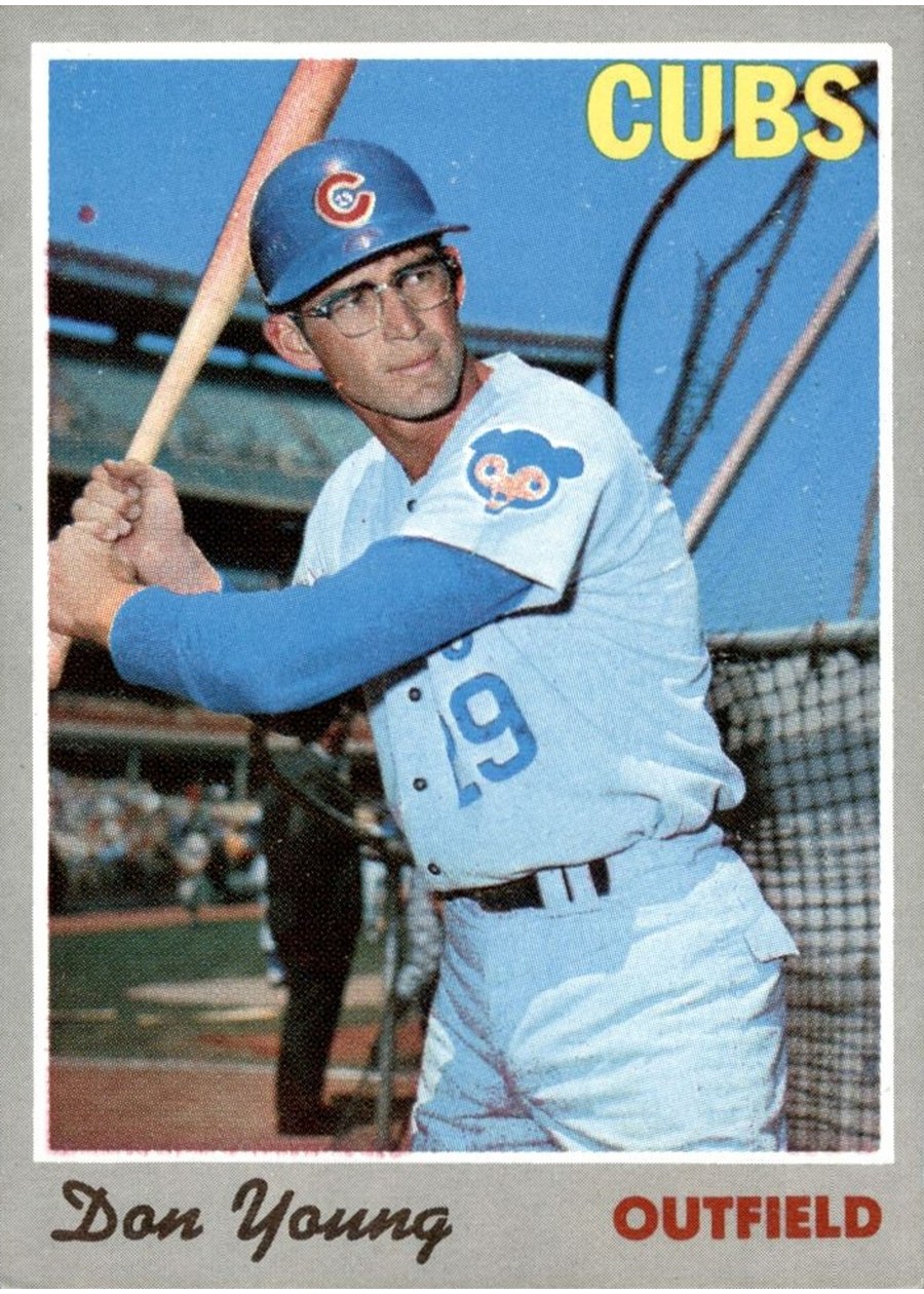 1970 Topps #117 Don Young, Chicago Cubs